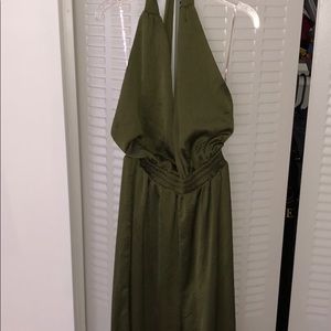 Military green jumpsuit